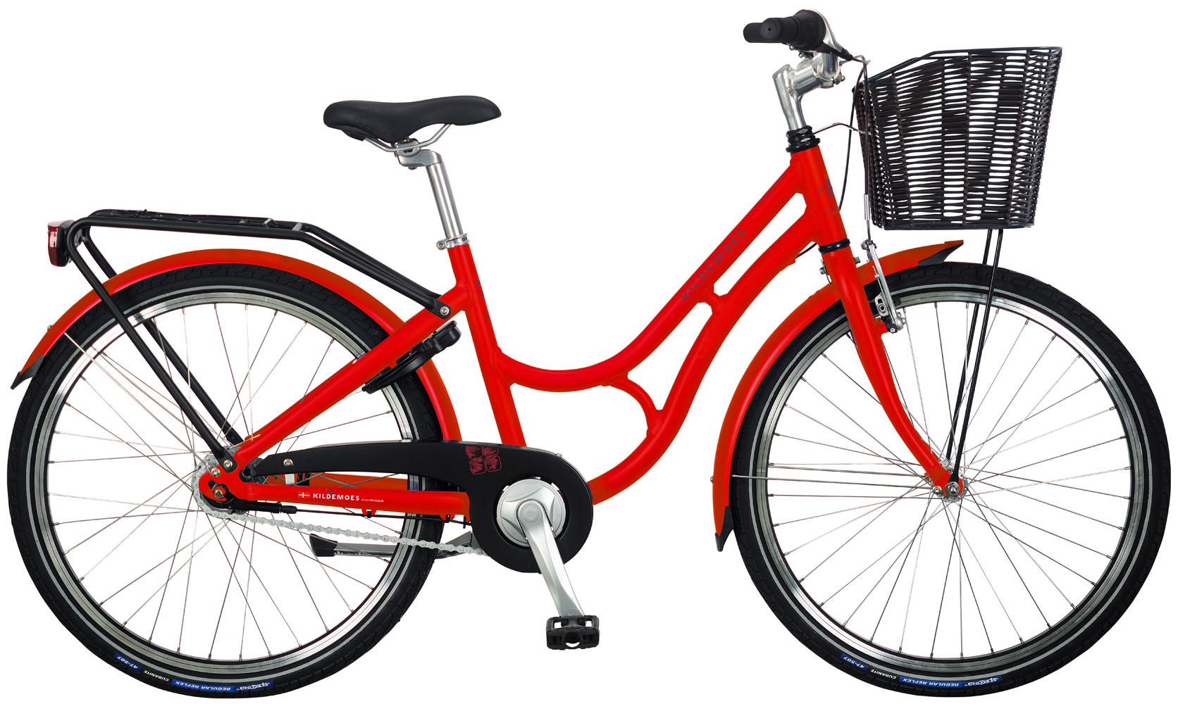 Kildemoes Bikerz Retro 24 tommer børnecykel i rød
