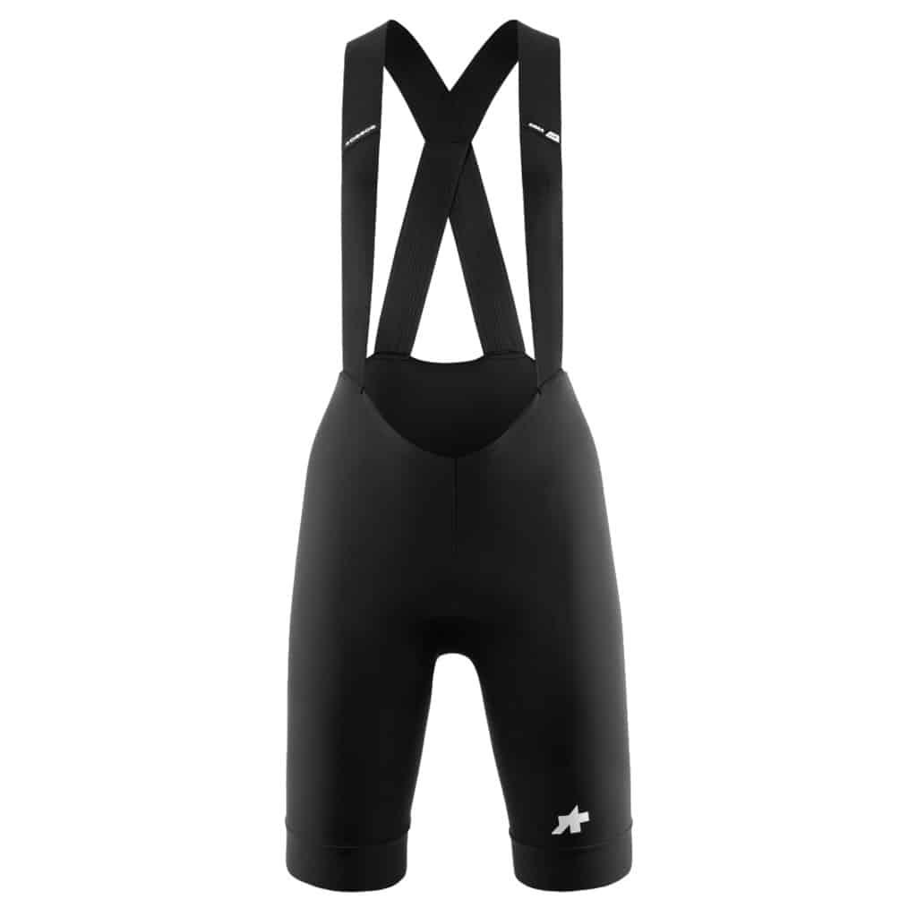 Assos UMA GT Bib Shorts S11 til dame i sort set forfra