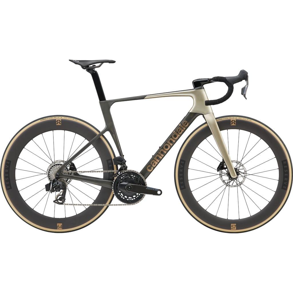 Cannondale Supersix Evo 1 Gen 5 2026 racercykel i platinum med Reserve carbonhjul og SRAM Force AXS