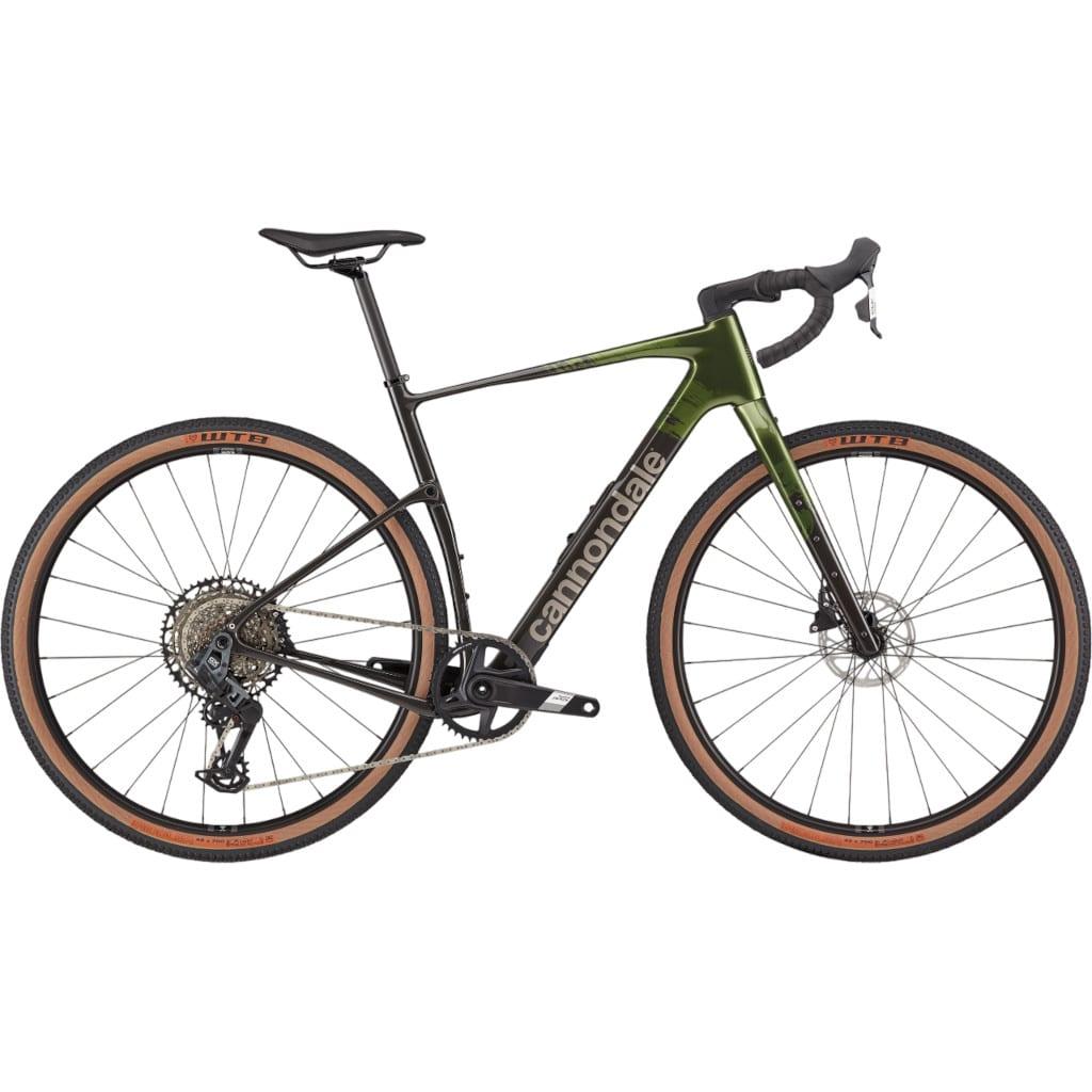 Cannondale Topstone Carbon 2 AXS 1x gravelbike i Spruce Green med trådløst gruppesæt