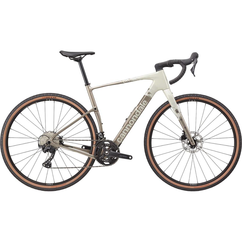 Cannondale Topstone Carbon 3 GRX 2x gravelbike i Chalk med carbonstel
