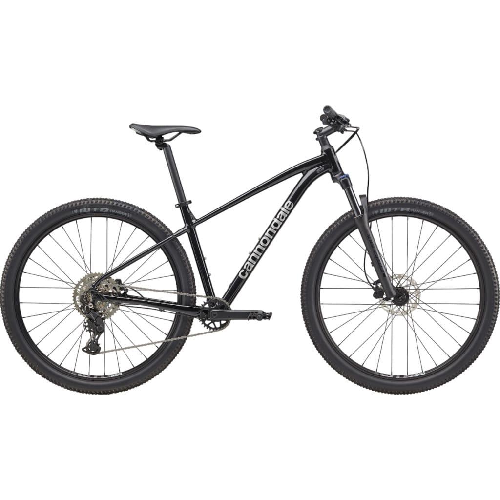 Cannondale Trail 2 hardtail mountainbike i sort med SR Suntour forgaffel