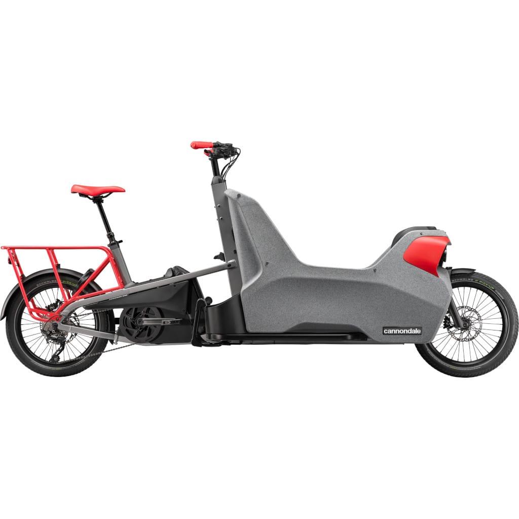 Cannondale Wonderwagen Neo 2 tohjulet el ladcykel med støbt børnekabine og Bosch Cargo Line-motor