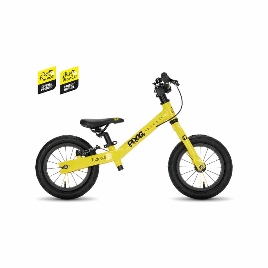 Frog Tadpole 12 tommer Tour de France løbecykel i gult