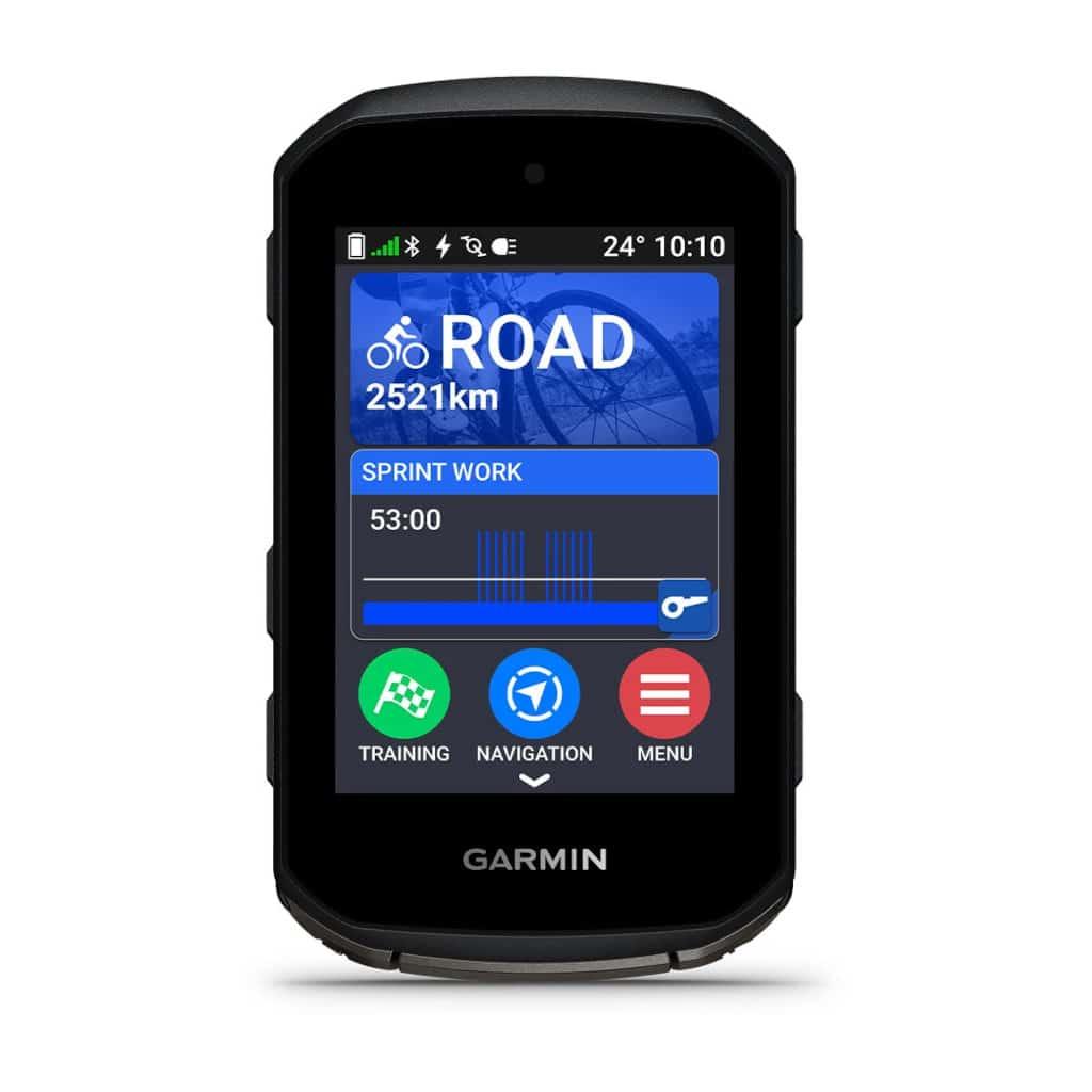 Garmin Edge 850 GPS-cykelcomputer i sort med farvetouchskærm og knapper
