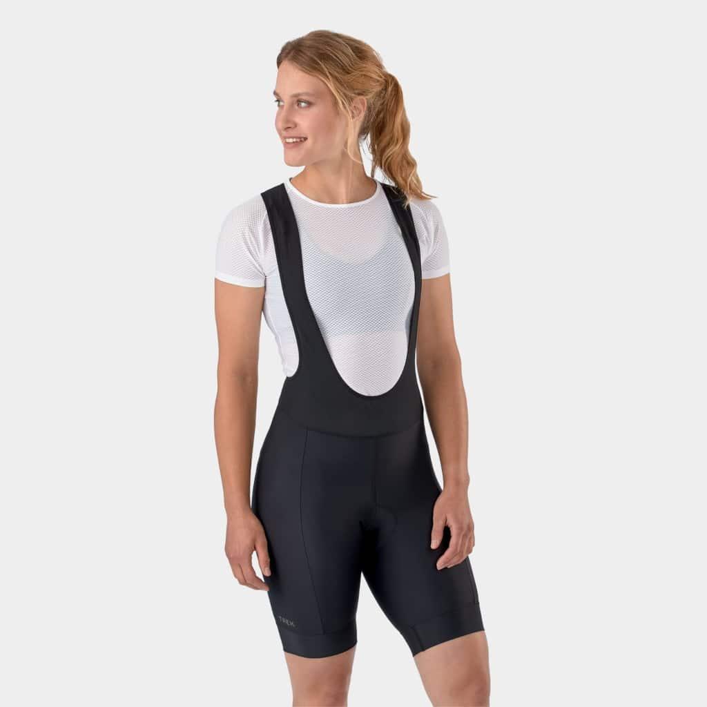 Trek Solstice Bib Shorts til kvinder i sort med seler