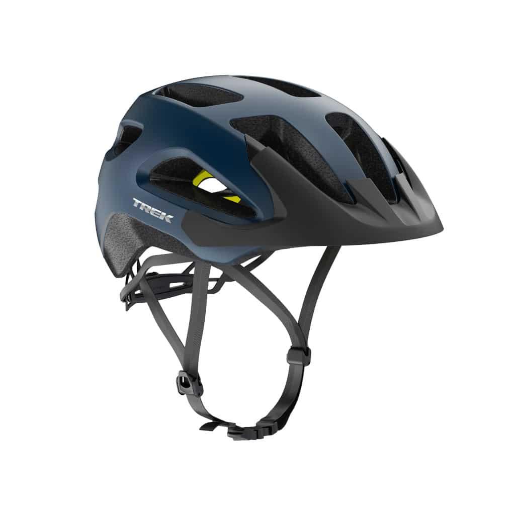 Trek Solstice Mips cykelhjelm i Mulsanne Blue set fra siden