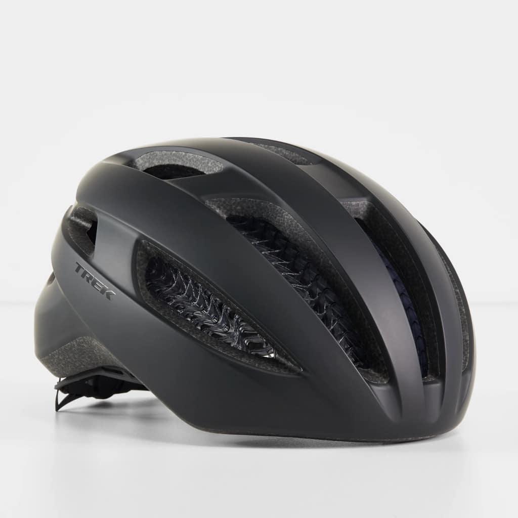Trek Starvos WaveCel cykelhjelm i sort set fra siden