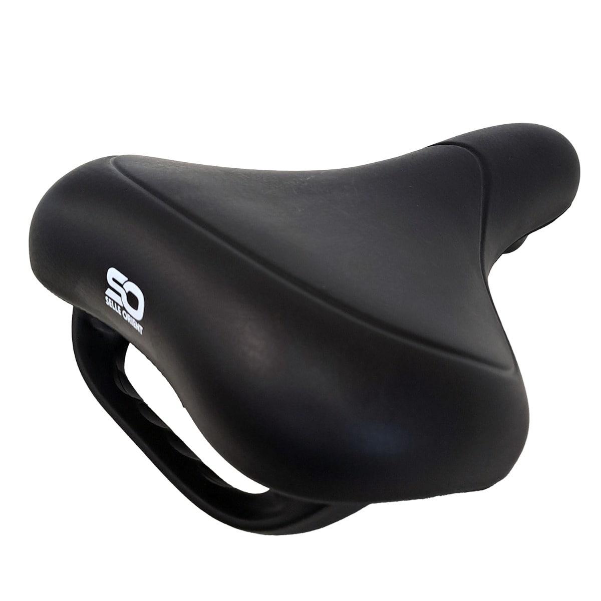Selle Orient E-Comfort cykelsadel i sort med indbygget bærehåndtag