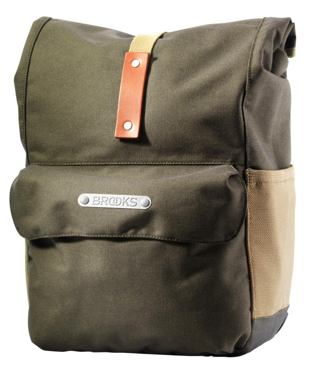 Brooks Norfolk Travel fortaske i bomuld med rullelukning og Ortlieb QL2-beslag