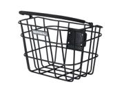 Basil Bremen frontkurv i sort aluminium med wire-konstruktion og KLICKfix adapterplade
