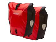 Ortlieb Back-Roller Classic sidetaske i rød og sort med rullelukning og QL2.1-beslag