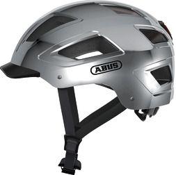 Abus Hyban 2.0 cykelhjelm i chrome silver set fra siden