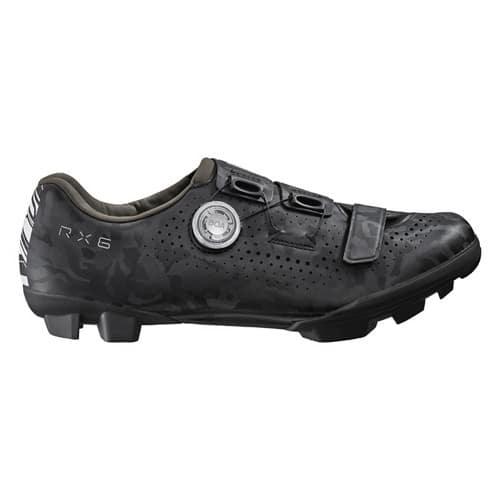 Sort Shimano SH-RX600 gravelsko i bred pasform med BOA-drejespænde