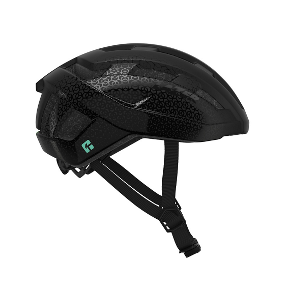Lazer Tempo KinetiCore cykelhjelm i mat sort set fra siden
