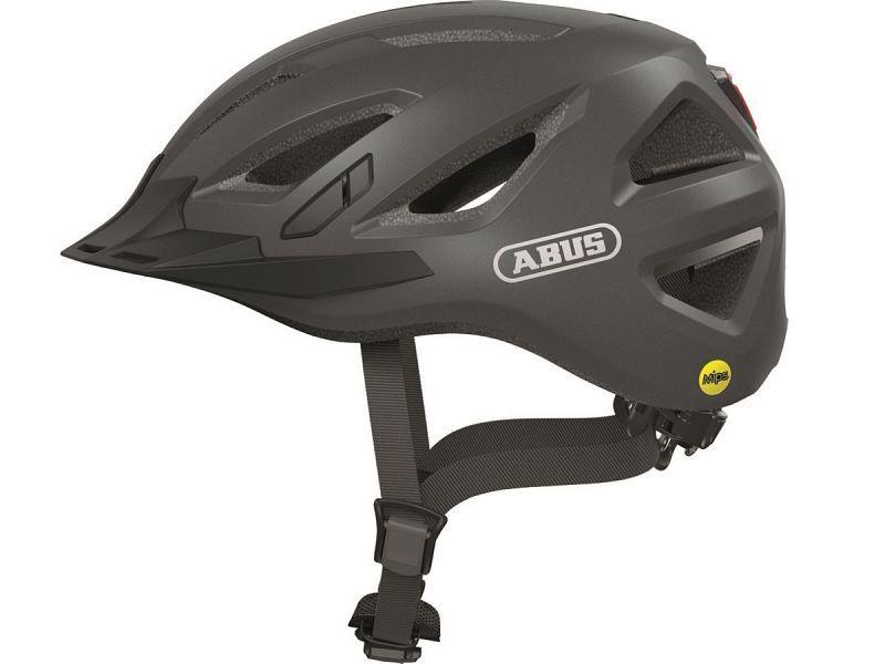 Abus Urban-I 3.0 MIPS cykelhjelm i titanfarve set fra siden