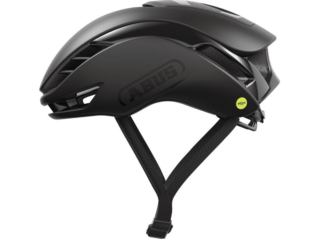Abus Gamechanger 2.0 MIPS racerhjelm i mat sort set fra siden