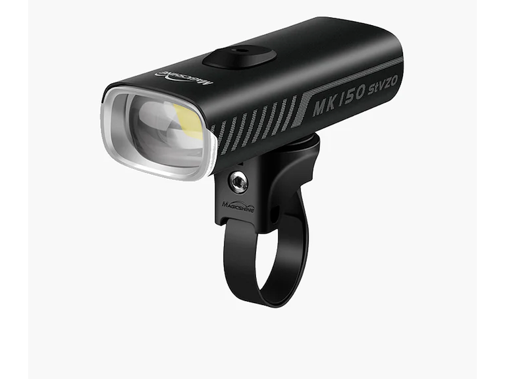 Magicshine MK150 StVZO forlygte i sort aluminium med styrbeslag