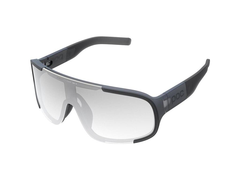 POC Aspire Photochromic cykelbriller med sort stel og klar fotokromisk linse