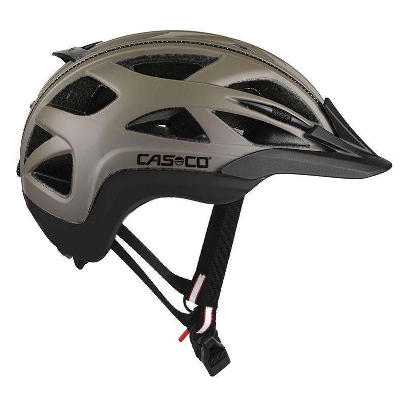 Casco Activ 2 cykelhjelm i mat varmgrå og sort set fra siden